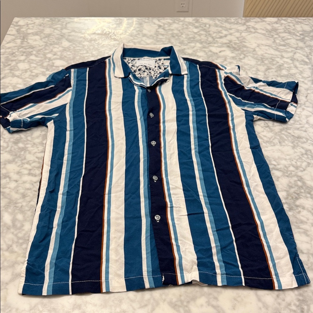 Denim & Flower Multicolor Striped Button-Down Shirt